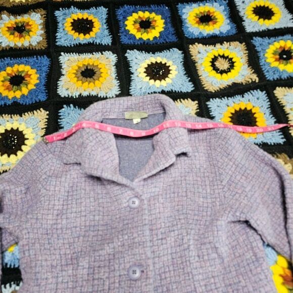 Vintage Weave of the Irish Purple Wool Coat in size S - Picture 4 of 6